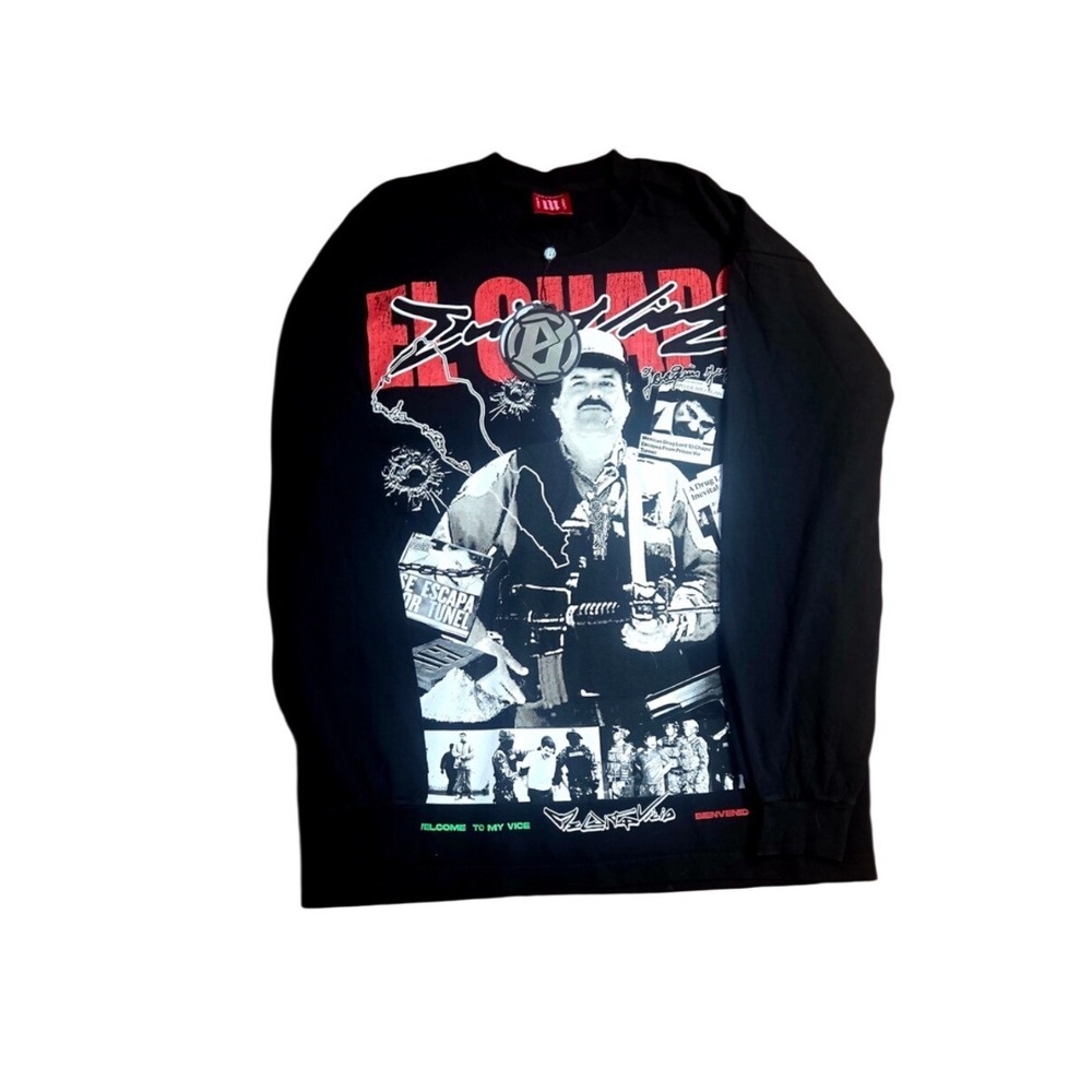 Evil Vice El Chapo Long Sleeve  tee Size L